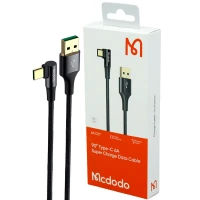 کابل تایپ سی فست شارژ Mcdodo CA-1221 6A 1.8m یکسر L