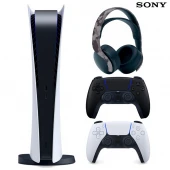 کنسول بازی سونی (Sony PlayStation 5 Digital Edition 825GB SSD (V1200 + دسته اضافی و هدست
