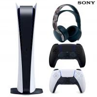 کنسول بازی سونی (Sony PlayStation 5 Digital Edition 825GB SSD (V1200 + دسته اضافی و هدست