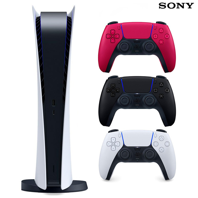 کنسول بازی سونی (Sony PlayStation 5 Digital Edition 825GB SSD (V1200 + دو دسته اضافی