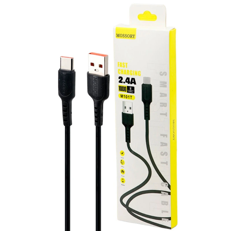 کابل تایپ سی فست شارژ Mossory M101T 2.4A 1m