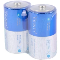 باتری دوتایی بزرگ Verity Super Alkaline LR20 1.5V D شرینک