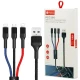 کابل ۳ سر فست شارژ ProOne PCC280 2.4A 1m