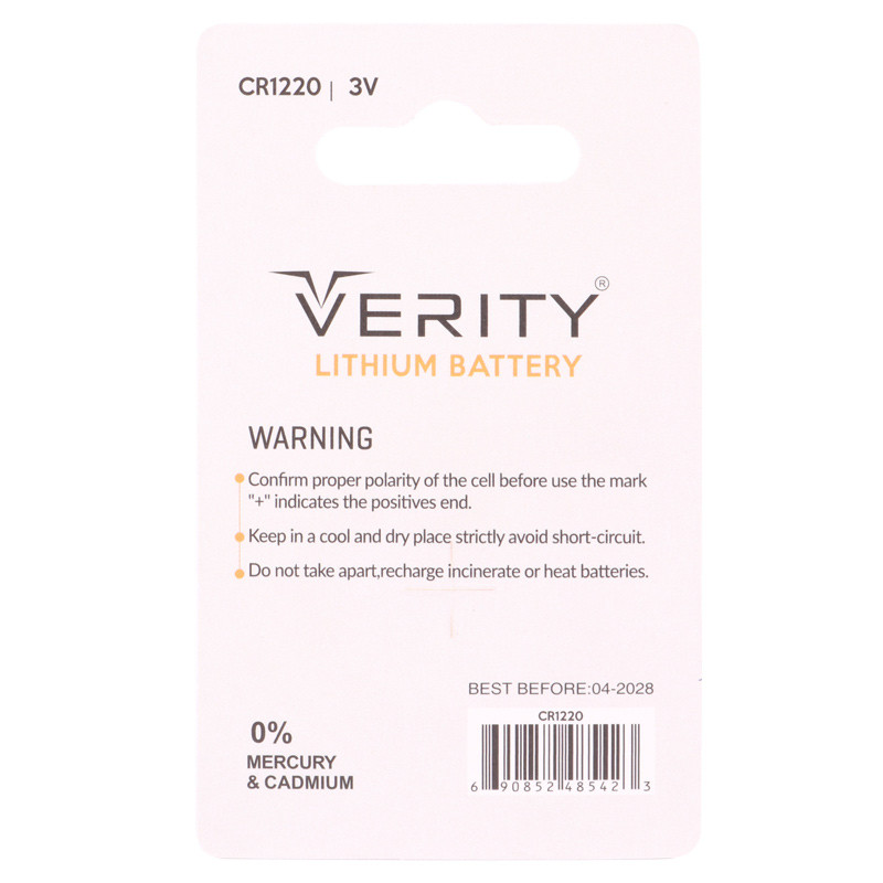 باتری سکه ای Verity CR1220
