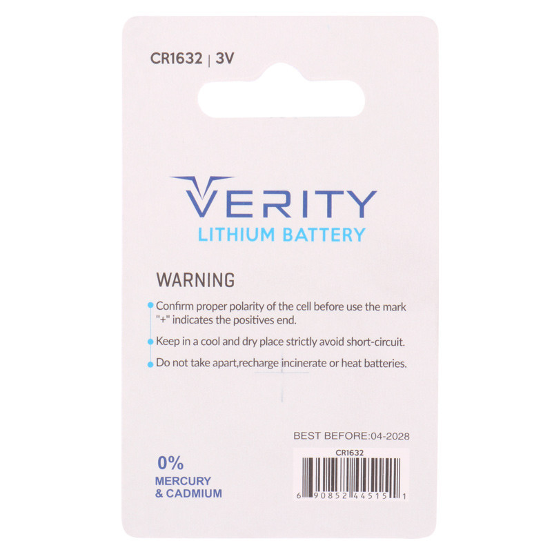 باتری سکه ای Verity CR1632