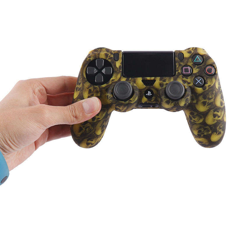 روکش دسته بازی PS4 طرح اسکلت زمینه زرد