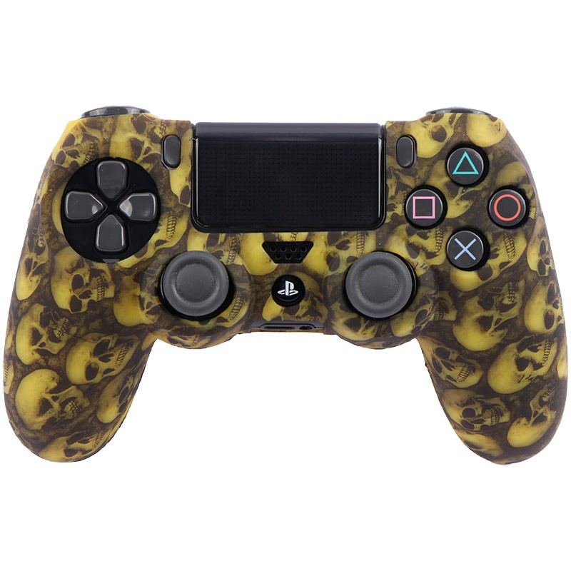 روکش دسته بازی PS4 طرح اسکلت زمینه زرد