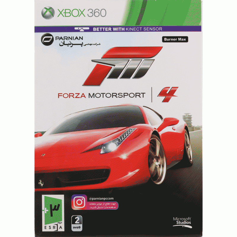 Forza MotorSport 4 Xbox 360 2DVD9 پرنیان