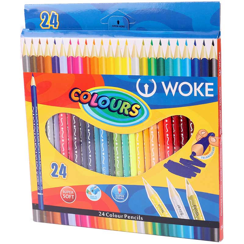 مداد رنگی 24 رنگ وک Woke 9402-24
