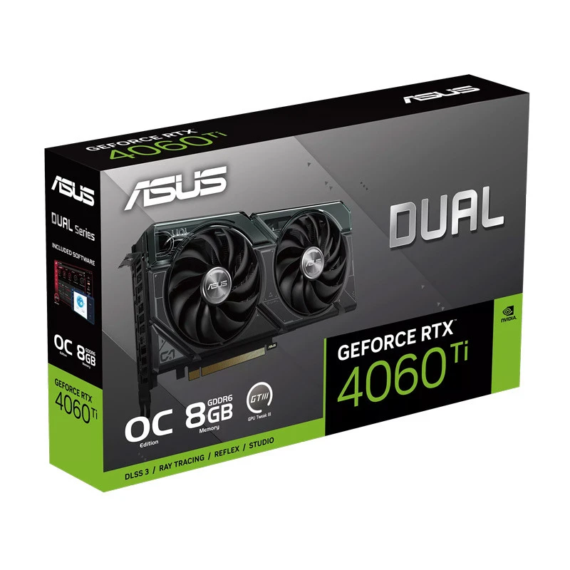 کارت گرافیک ASUS Dual GeForce RTX 4060Ti OC 8GB GDDR6 128Bit