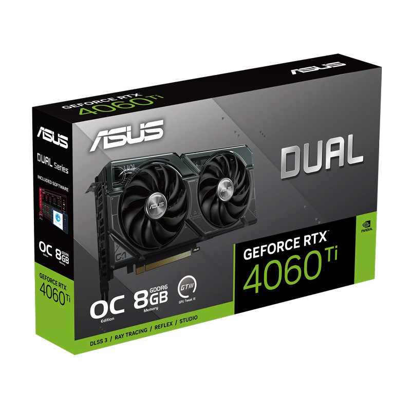 کارت گرافیک ASUS Dual GeForce RTX 4060Ti OC 8GB GDDR6 128Bit