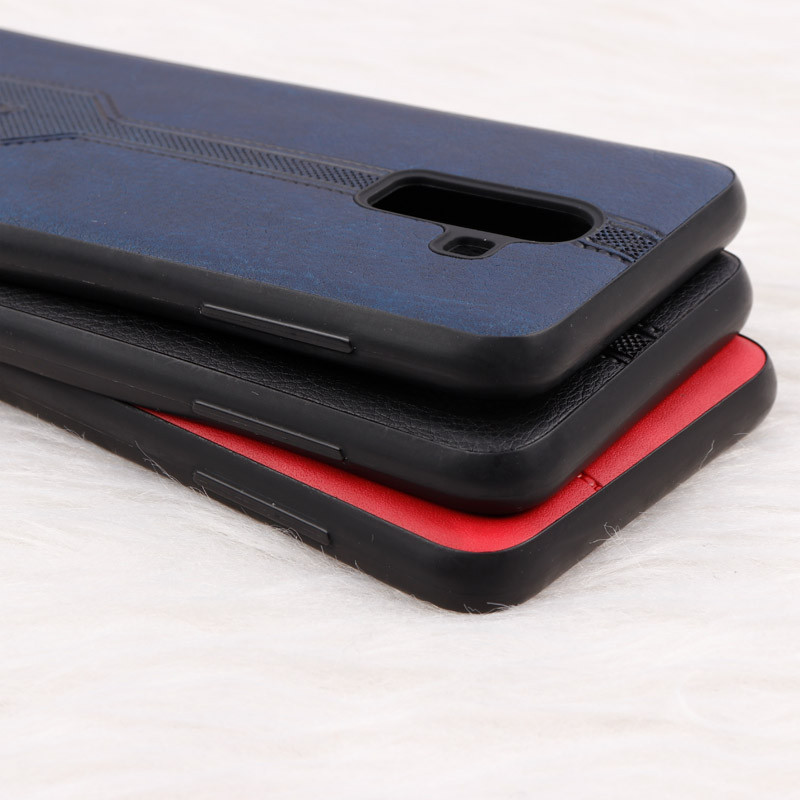 قاب چرمی طرح برند Samsung Galaxy J8 2018