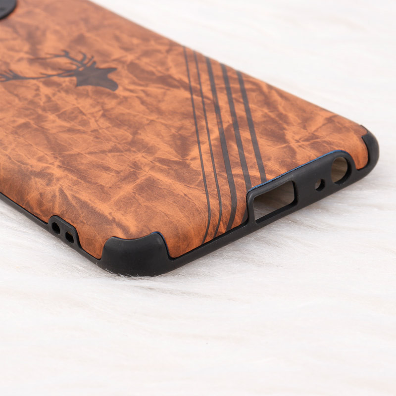قاب ساده سیلیکونی چرمی گوزنی محافظ لنزدار Xiaomi Redmi Note 9T