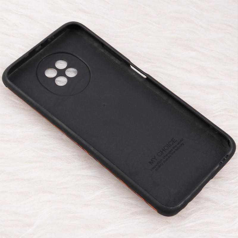 قاب ساده سیلیکونی چرمی گوزنی محافظ لنزدار Xiaomi Redmi Note 9T