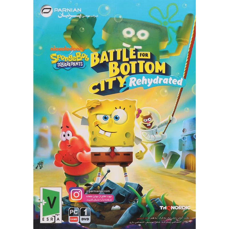 SpongeBob SquarePants Battle For Bottom City Rehydrated PC 1DVD پرنیان