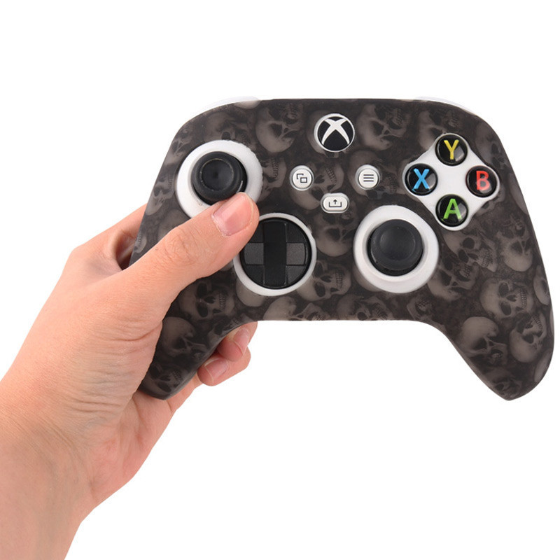 روکش دسته بازی Xbox X/S طرح اسکلت زمینه خاکستری