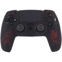 روکش دسته بازی PS5 طرح God of War زمینه قرمز مشکی