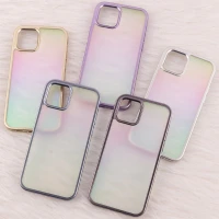 قاب هولوگرامی BIGC آیفون iPhone 12 پشت مات دور رنگی