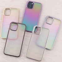 قاب هولوگرامی BIGC آیفون iPhone 12 Pro Max پشت مات دور رنگی