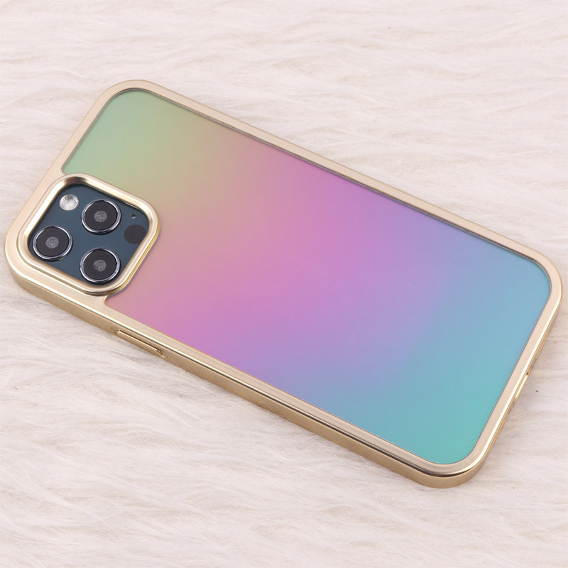 قاب هولوگرامی مات BIGC دور رنگی iPhone 12 Pro Max