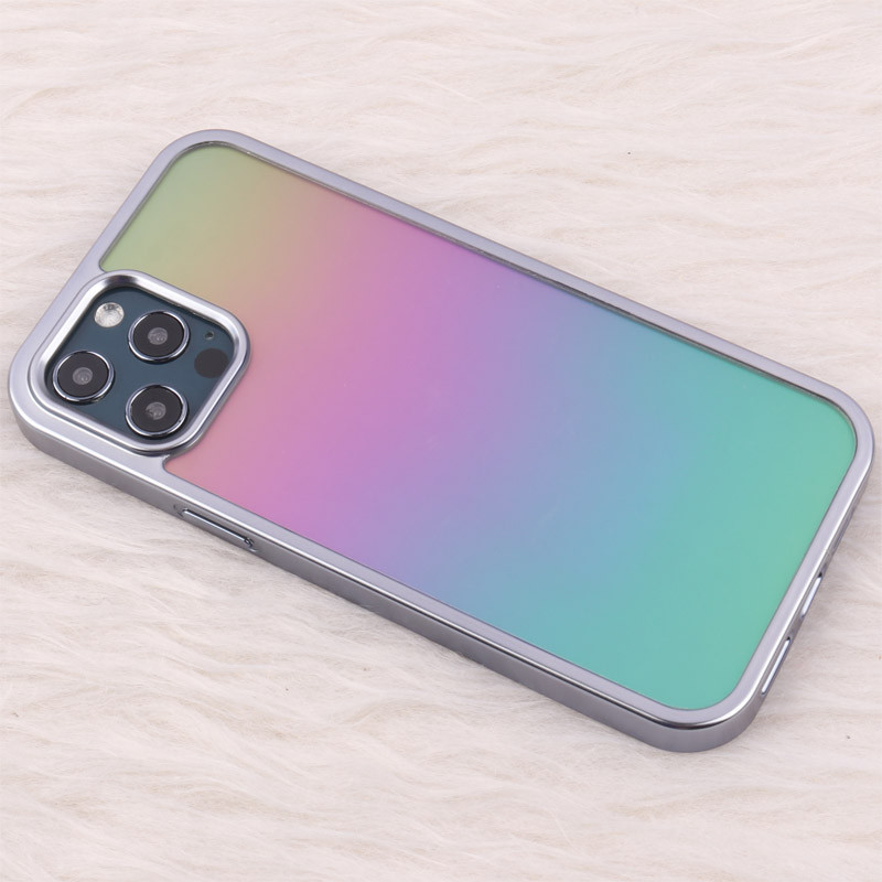 قاب هولوگرامی مات BIGC دور رنگی iPhone 12 Pro Max