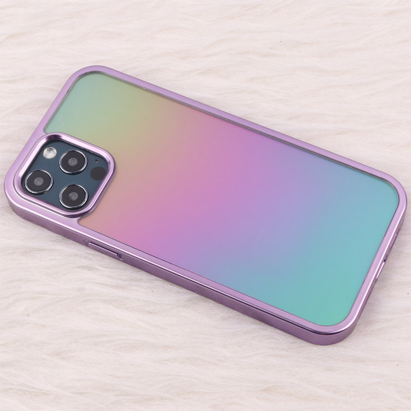 قاب هولوگرامی مات BIGC دور رنگی iPhone 12 Pro Max