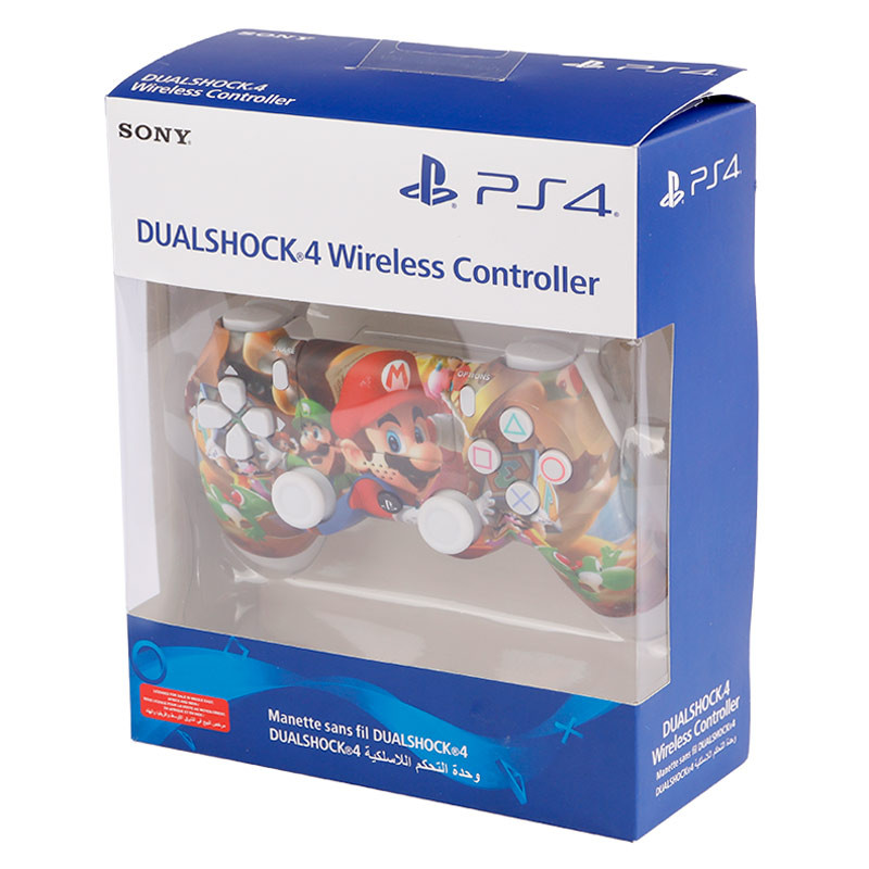 دسته بازی بی سیم SONY PlayStation 4 DualShock 4 High Copy طرح Super Mario