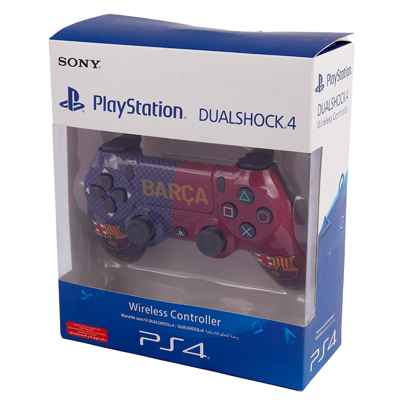 دسته بازی بی سیم SONY PlayStation 4 DualShock 4 High Copy طرح Barcelona