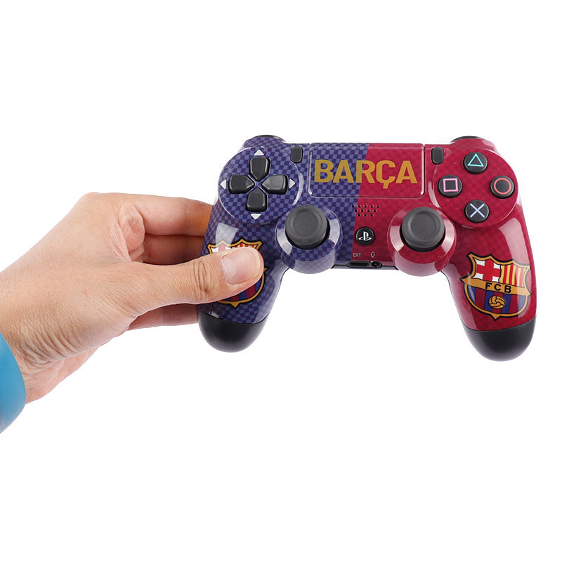 دسته بازی بی سیم SONY PlayStation 4 DualShock 4 High Copy طرح Barcelona