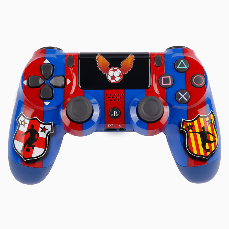 دسته بازی بی سیم SONY PlayStation 4 DualShock 4 High Copy طرح فوتبالی کد 1