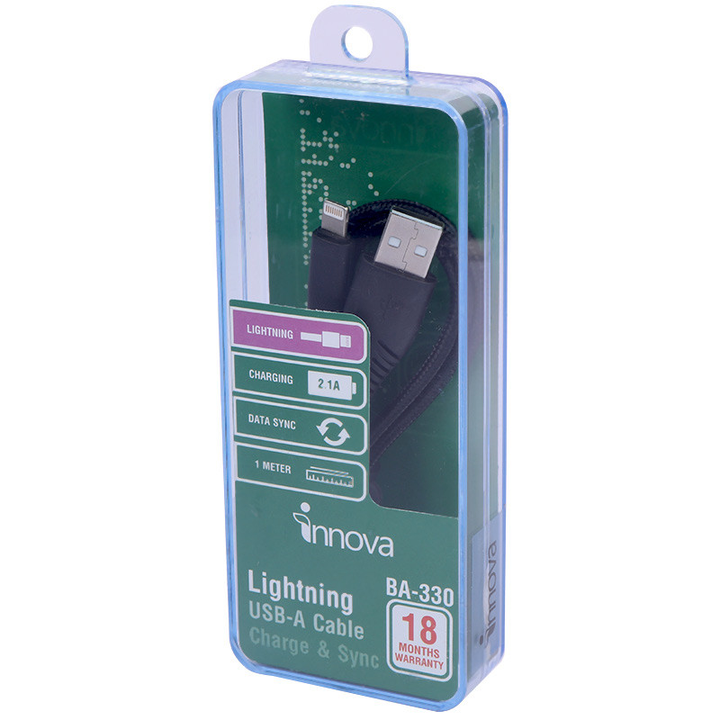 کابل آیفونی فست شارژ Innova BA-330 2.1A 1m