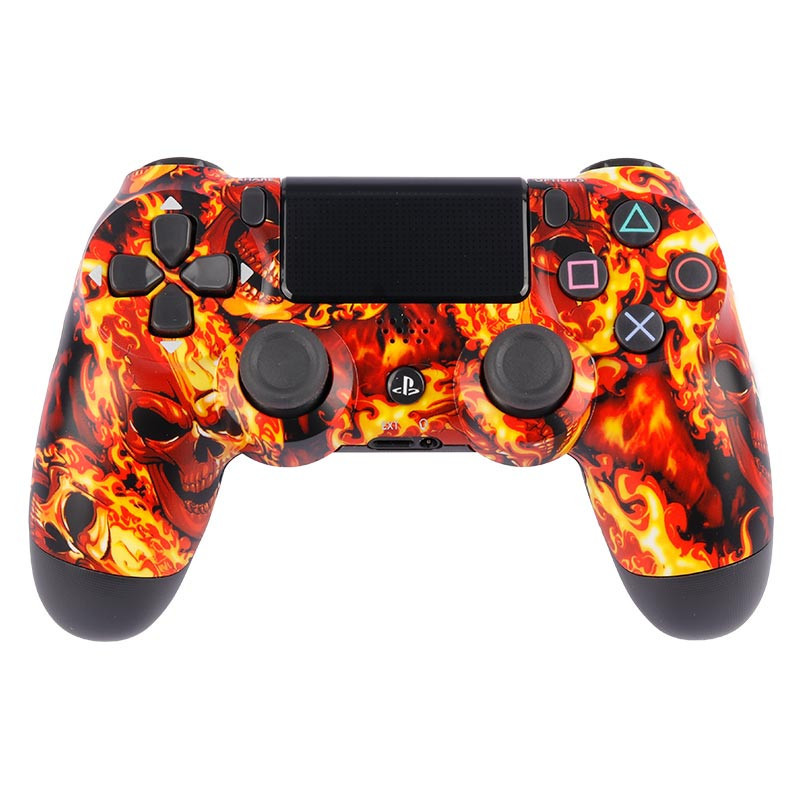 دسته بازی بی سیم SONY PlayStation 4 DualShock 4 High Copy طرح Ghost Rider