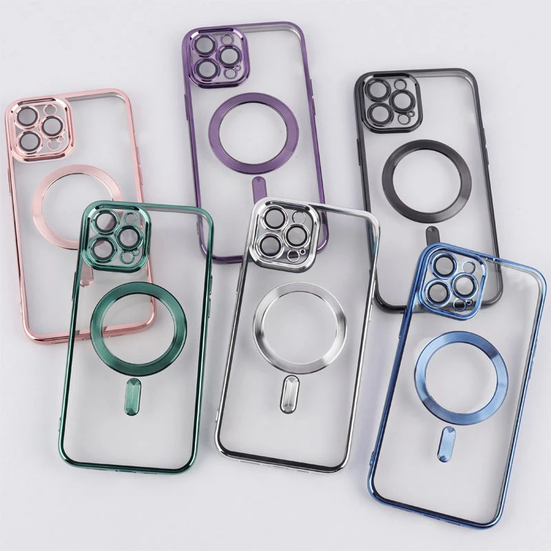 قاب شفاف MagSafe ژله ای محافظ لنزدار iPhone 12 Pro Max