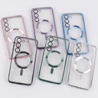 قاب شفاف MagSafe ژله ای محافظ لنزدار Samsung Galaxy S23