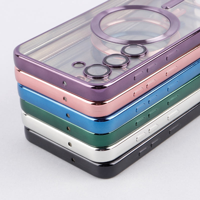 قاب شفاف MagSafe ژله ای محافظ لنزدار Samsung Galaxy S23