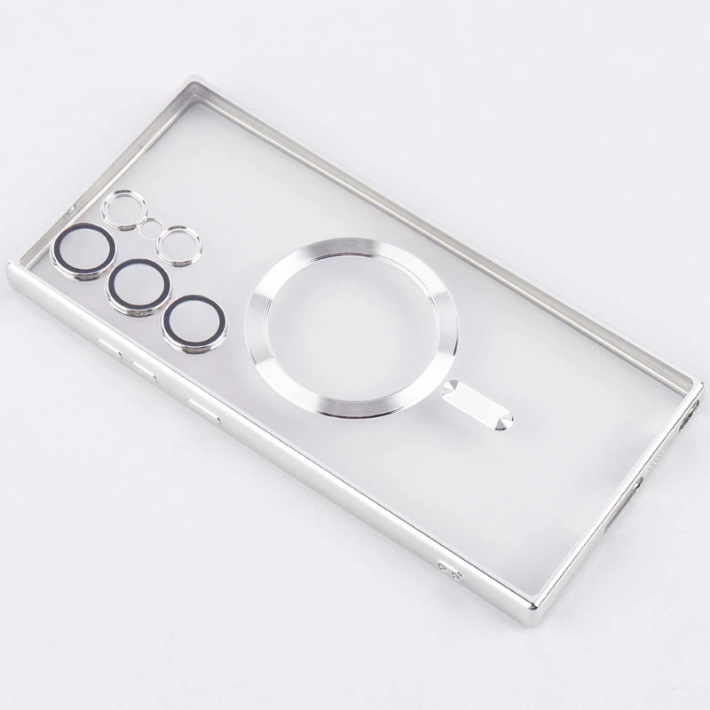 قاب شفاف MagSafe ژله ای محافظ لنزدار Samsung Galaxy S23 Ultra