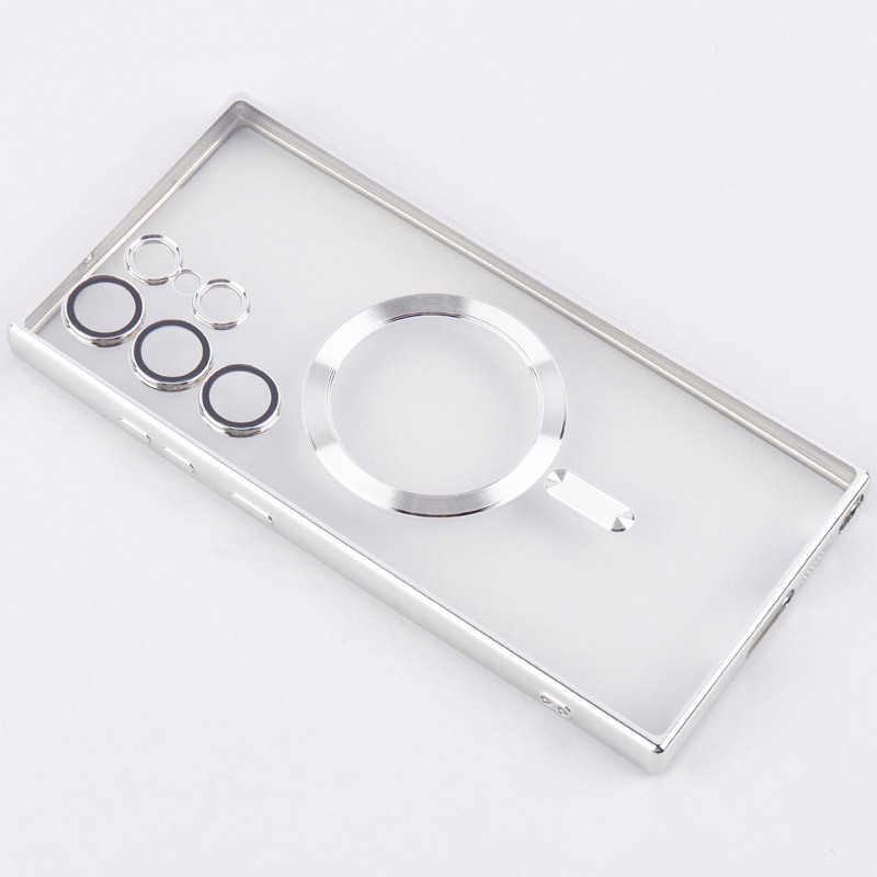 قاب شفاف MagSafe ژله ای محافظ لنزدار Samsung Galaxy S23 Ultra