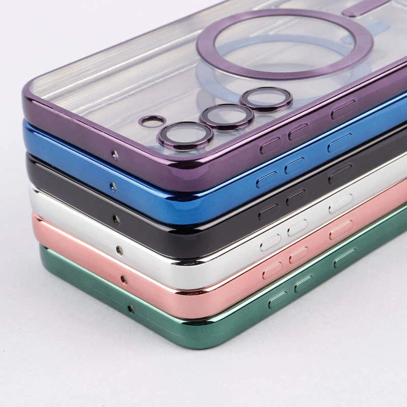 قاب شفاف MagSafe ژله ای محافظ لنزدار Samsung Galaxy S23 Plus