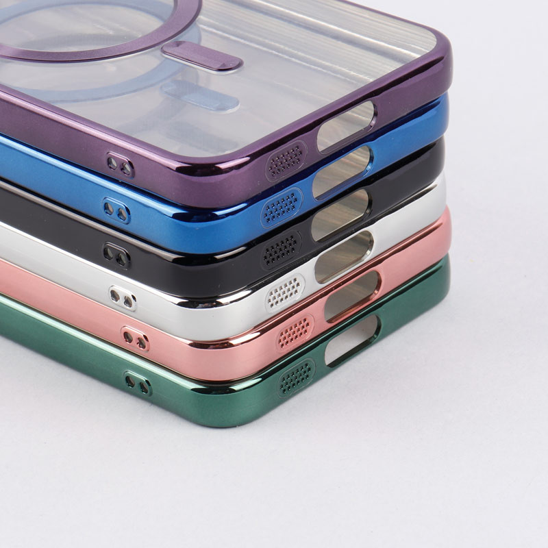 قاب شفاف MagSafe ژله ای محافظ لنزدار Samsung Galaxy S23 Plus