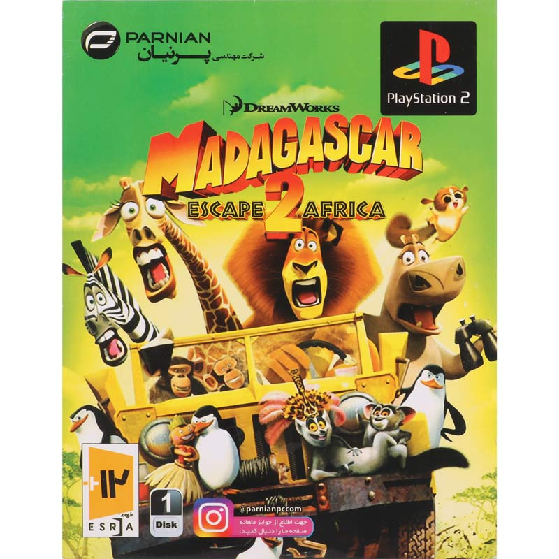 Madagascar Escape 2 Africa PS2 پرنیان
