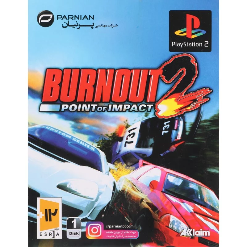 بازی Burnout 2 Point Of Impact پرنیان مناسب برای PS2
