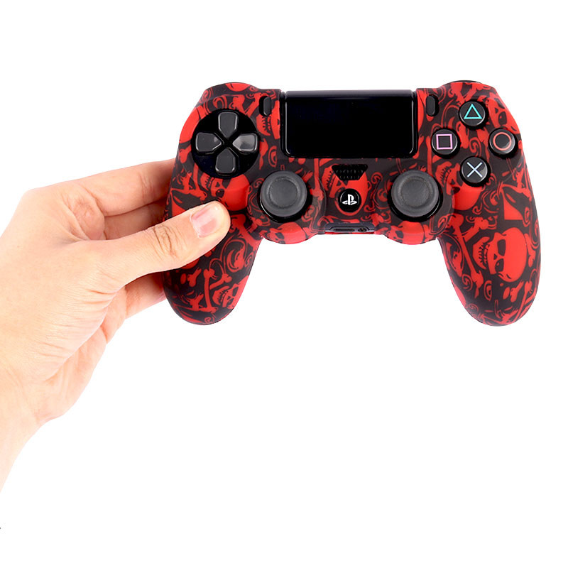 روکش دسته بازی PS4 طرح اسکلت قرمز مشکی