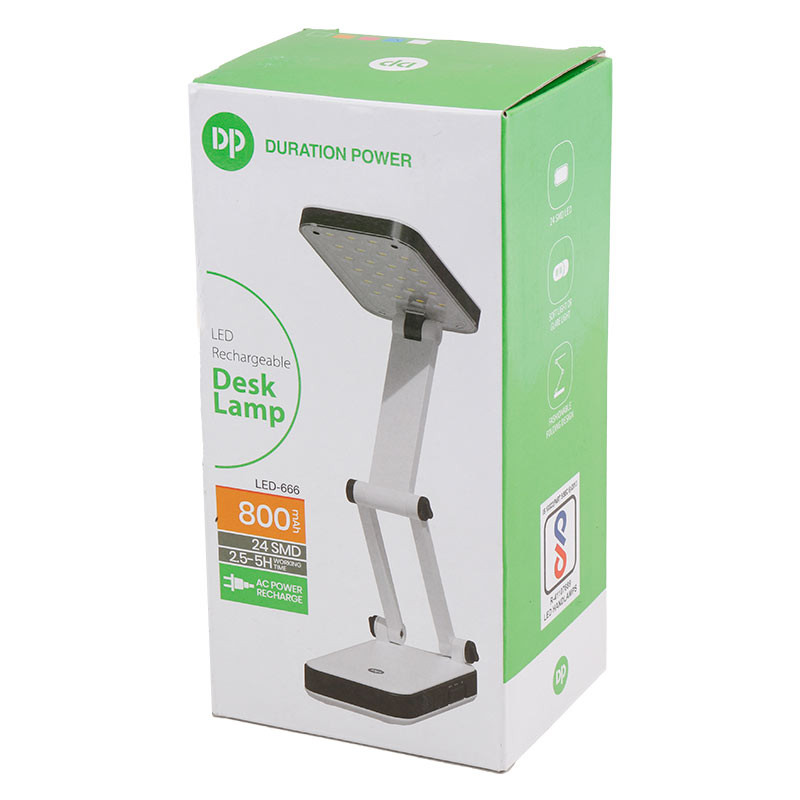 چراغ مطالعه شارژی تاشو دی پی DP.LED Light LED-666