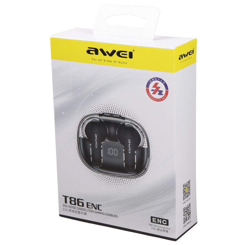 هندزفری بلوتوث دو تایی Awei T86 ENC TWS
