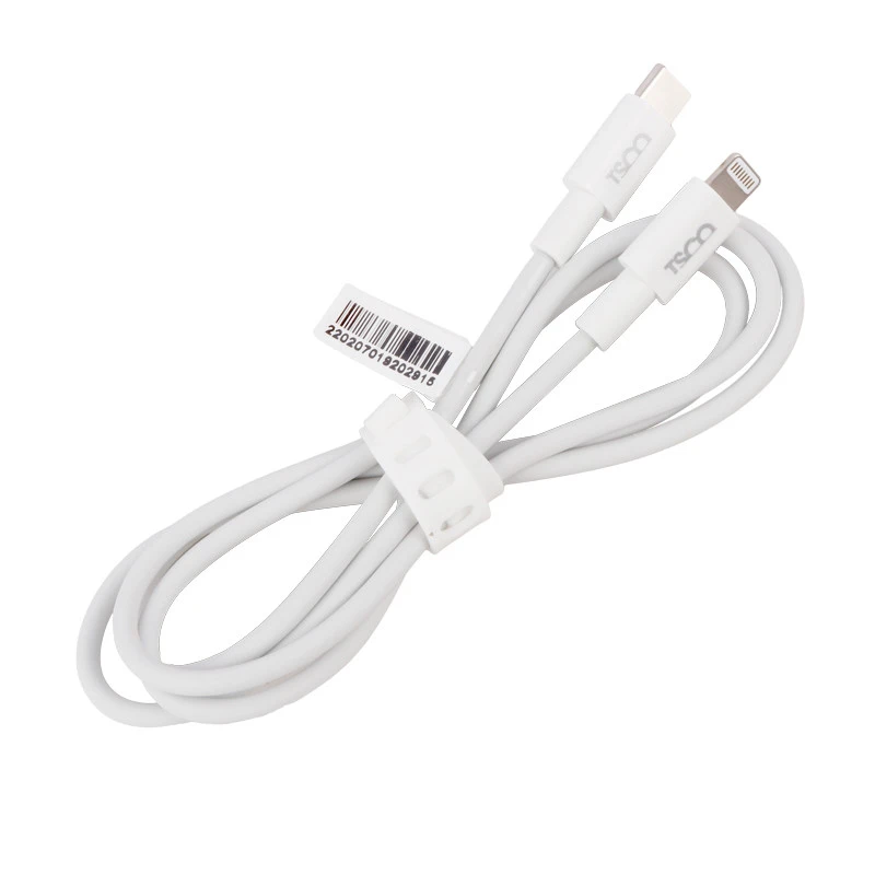 کابل تبدیل فست شارژ TSCO TC PD207 Type-C to Lightning 3A 20W 1m