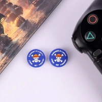 روکش آنالوگ دسته بازی PS4/XBOX طرح اسکلت Monkey D.Luffy آبی