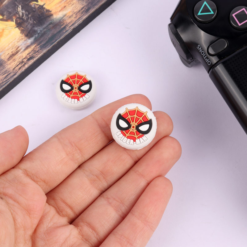 روکش آنالوگ دسته بازی PS4/XBOX طرح Spider Man سفید قرمز