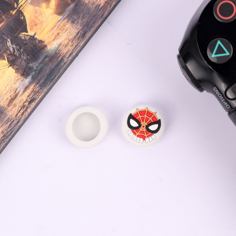 روکش آنالوگ دسته بازی PS4/XBOX طرح Spider Man سفید قرمز