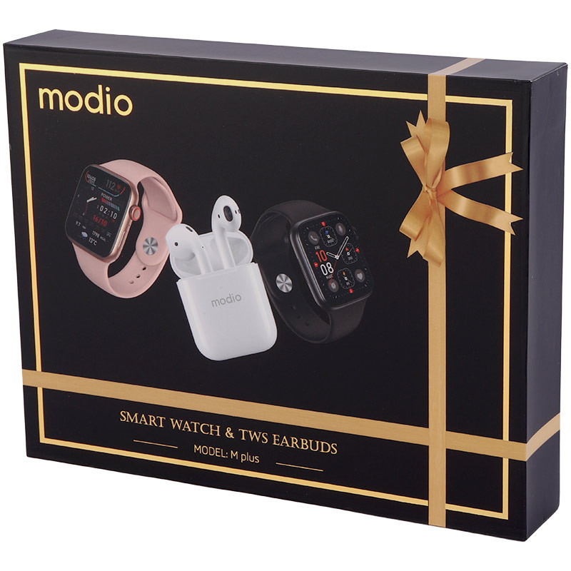 پکیج ساعت هوشمند و هندزفری بلوتوثی Modio M Plus