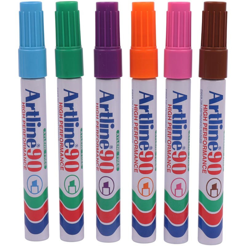 ماژیک معمولی آرت لاین نوک تخت ARTLINE EK-90 بسته 12 عددی